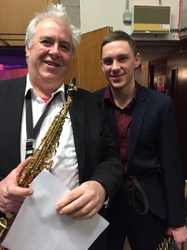 Kenneth Edge after a gig in concert hall in Limerick with RTÉ Orchestra & Mícheál Ó Súilleabháin