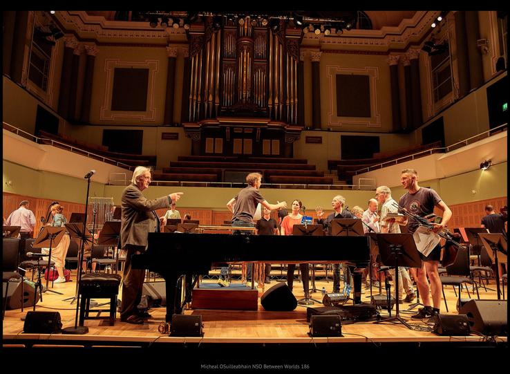 July 2018, rehearsals with RTÉ Symphony Orchestra NCH. Photo by Maurice Gunning