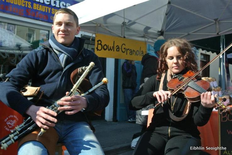 Woodquay Market with my sister Siobhán