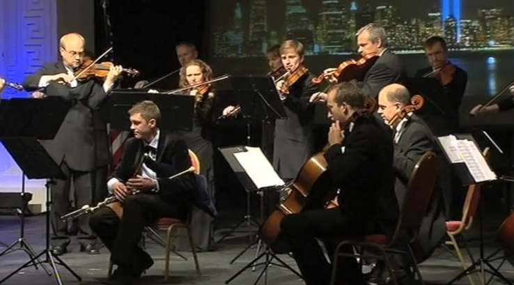 10th Anniverary of 9/11 RDS, with Irish Chamber Orchestra playing Termon comp. by Mícheál Ó Súilleabháin